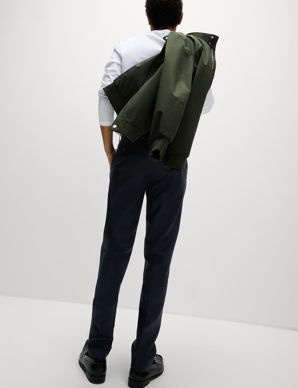Slim Fit Wool Blend Trousers 4 of 6
