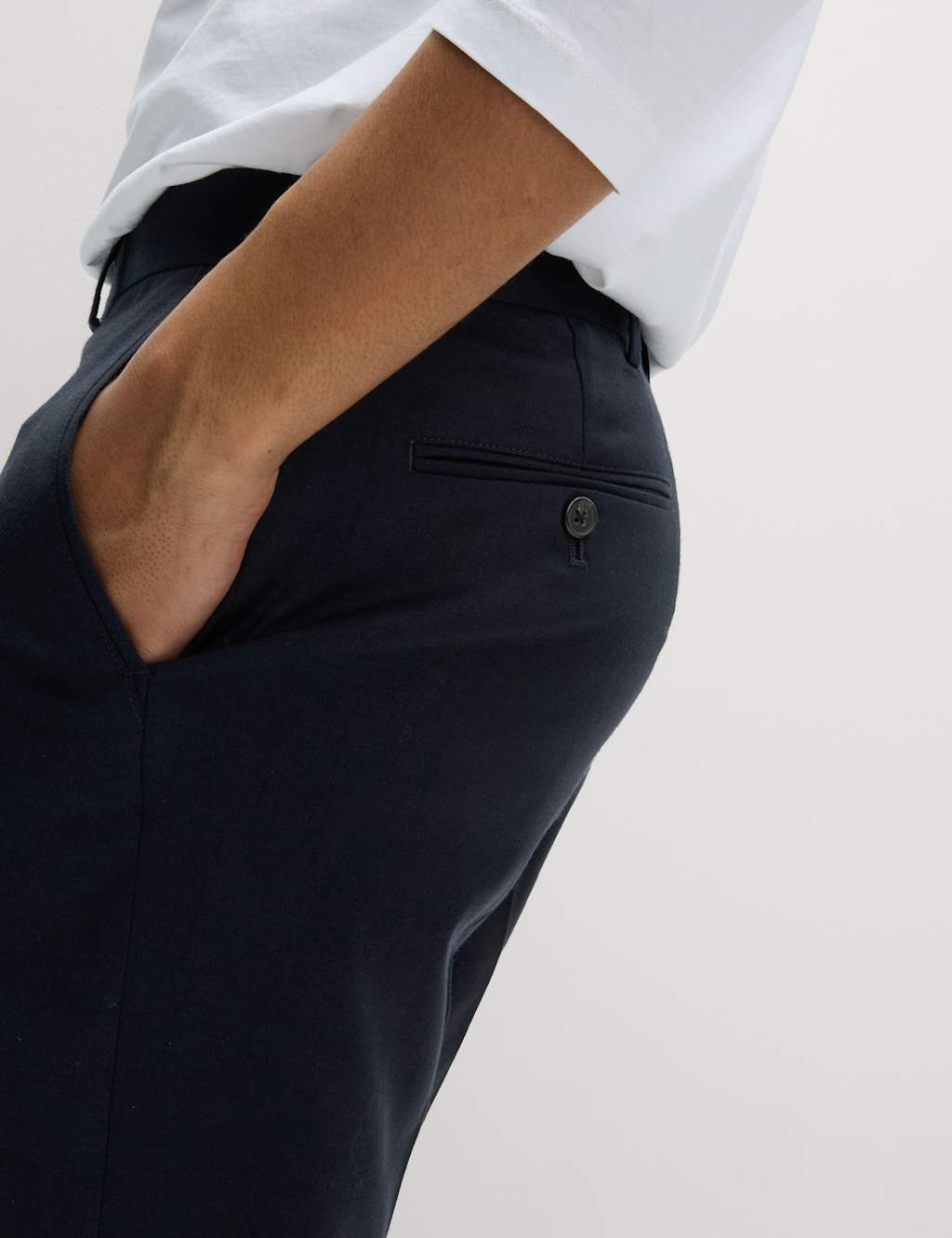 Slim Fit Wool Blend Trousers 6 of 6