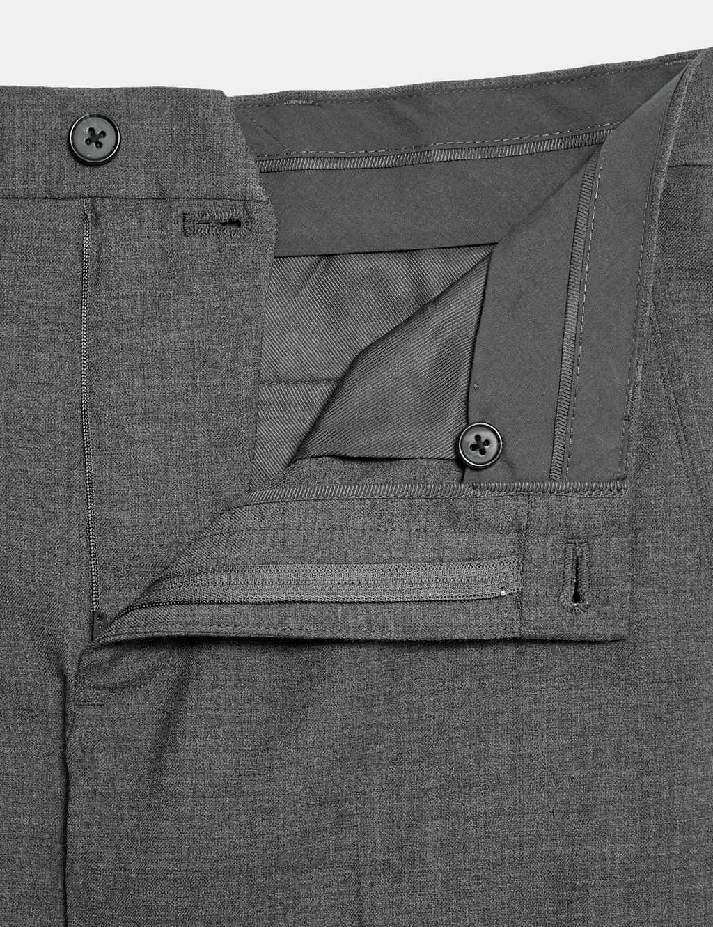 Slim Fit Wool Blend Trousers 3 of 5