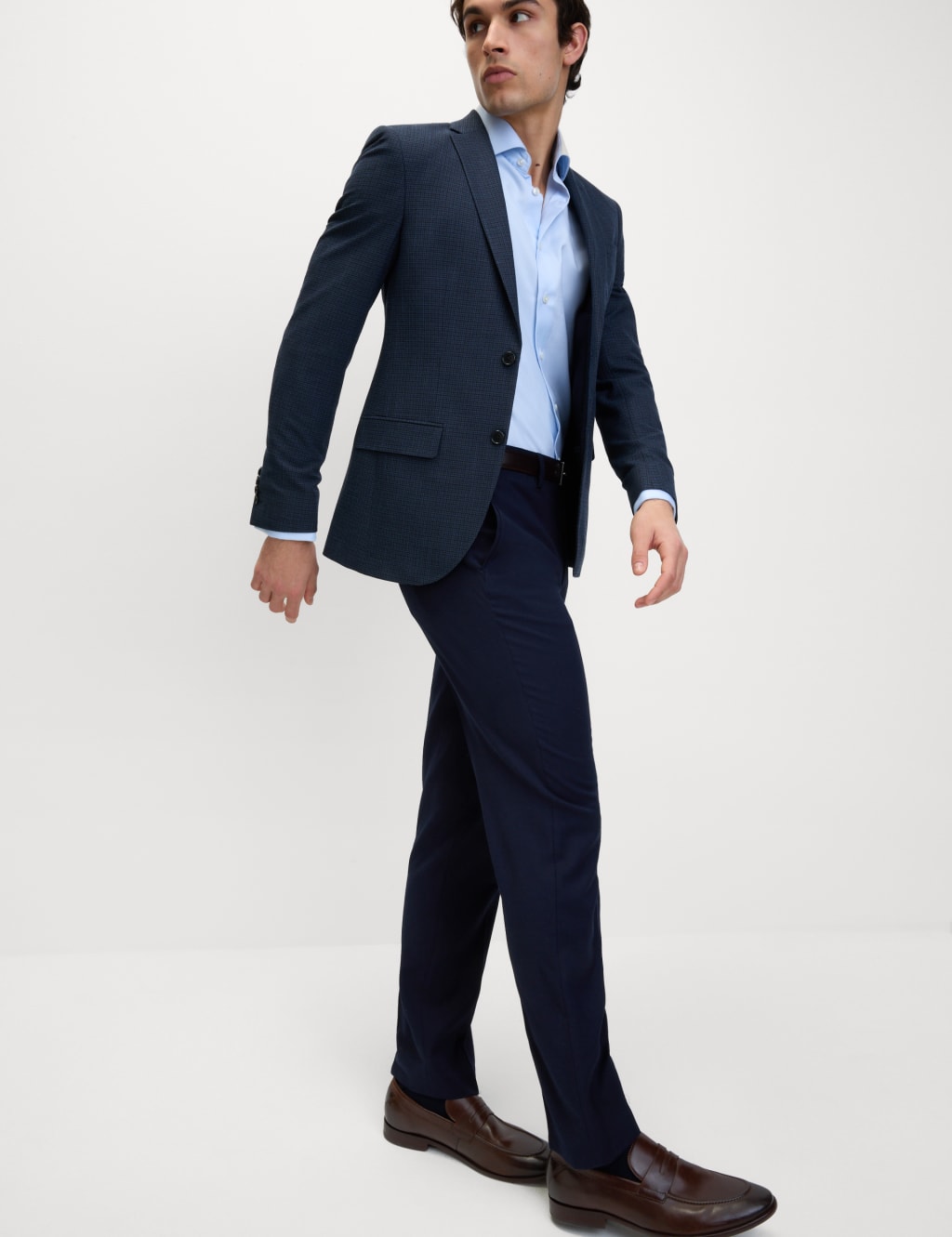 Regular Fit Wool Blend Trousers 6 of 7