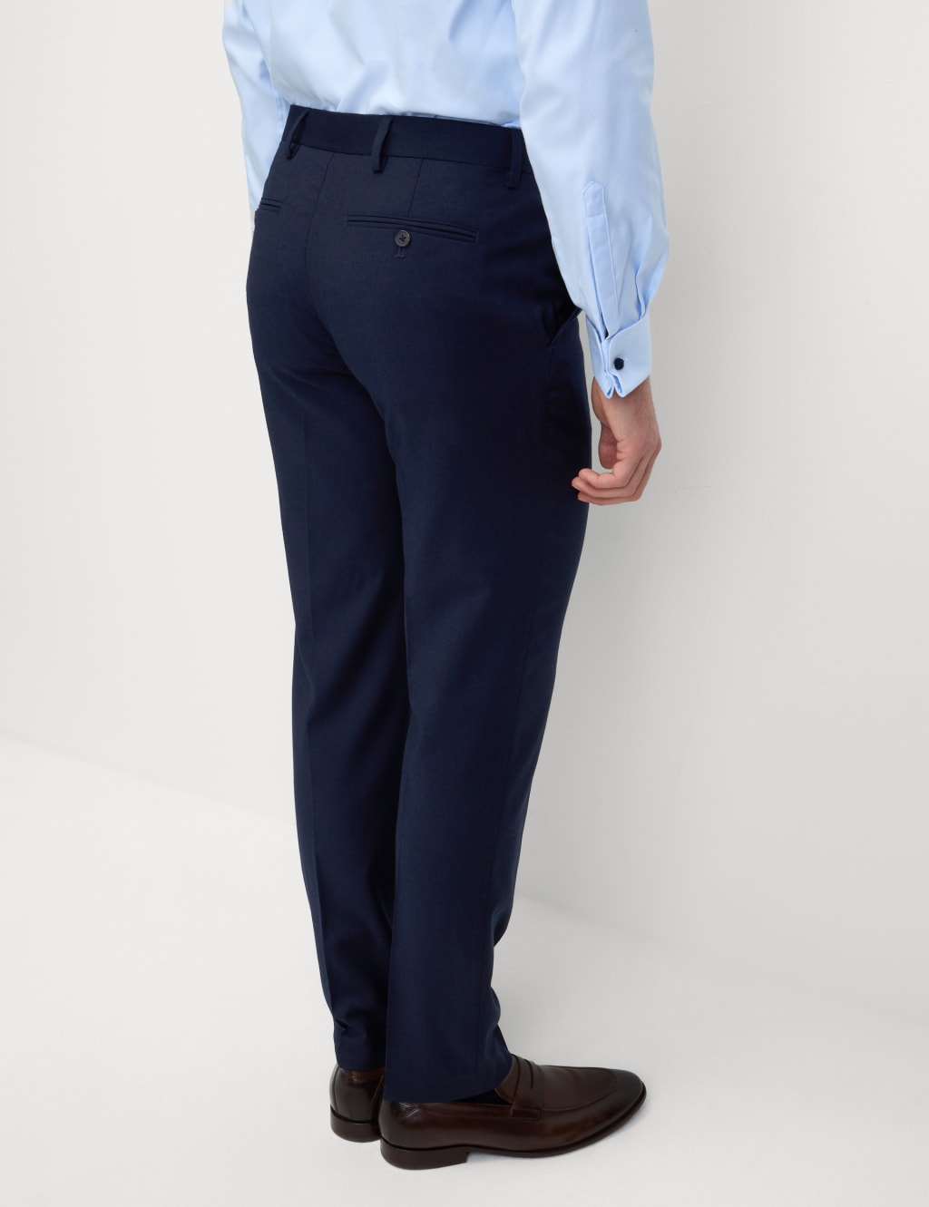 Regular Fit Wool Blend Trousers 7 of 7