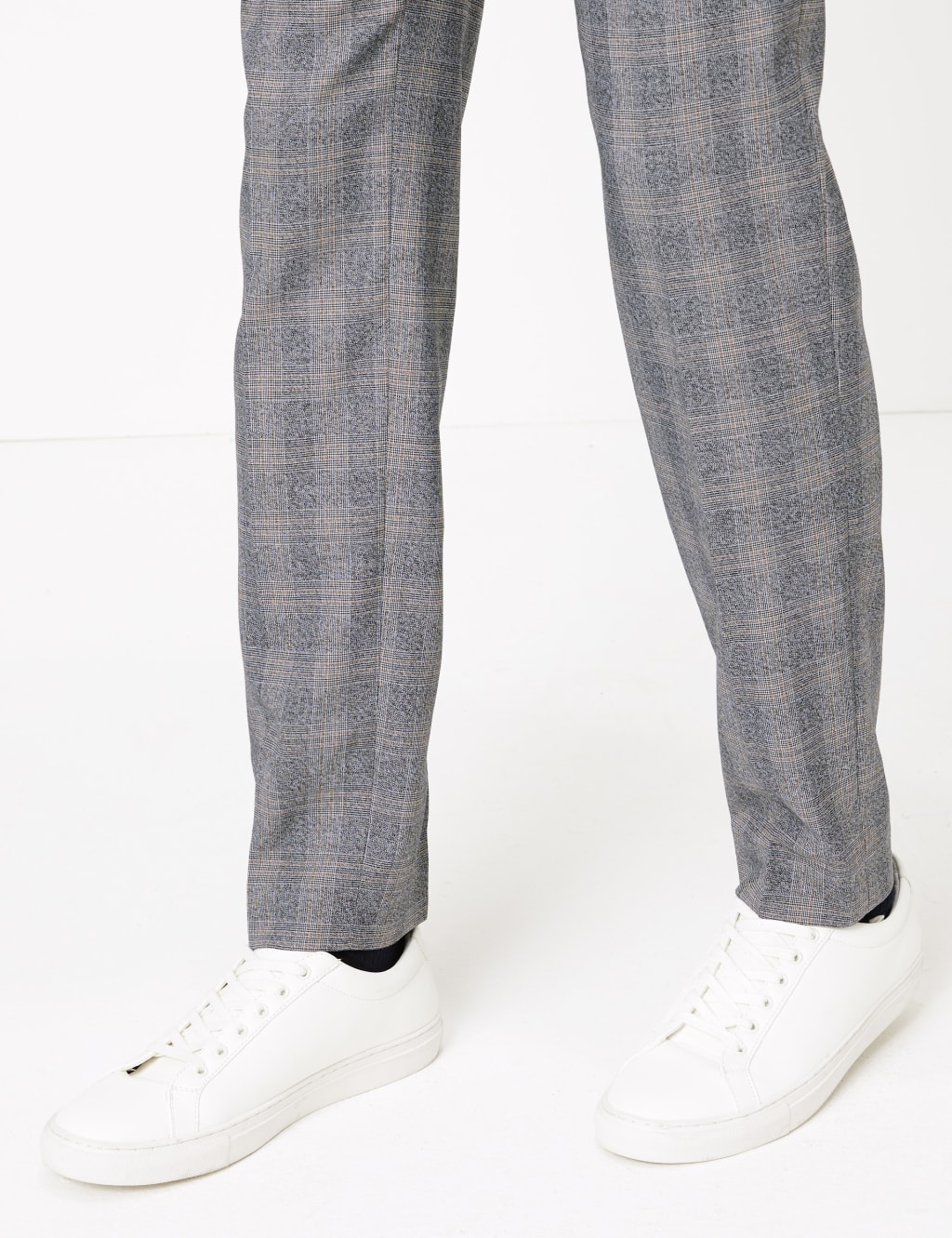 Skinny Fit Checked Stretch Trousers 5 of 6