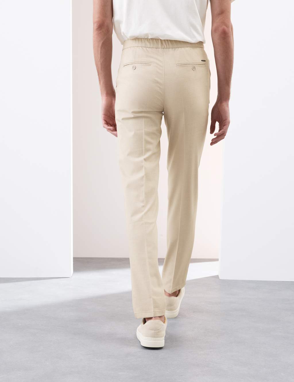 Regular Fit 360 Flex Elasticated Waist Trousers 6 of 6