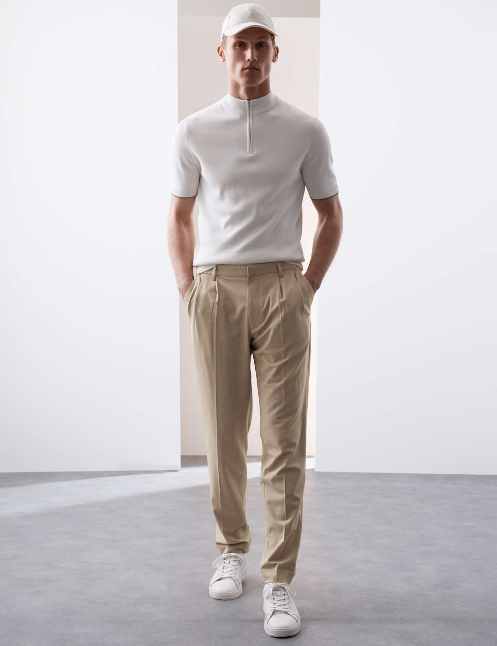 Tailored Fit 360 Flex Pleated Trousers 4 of 7