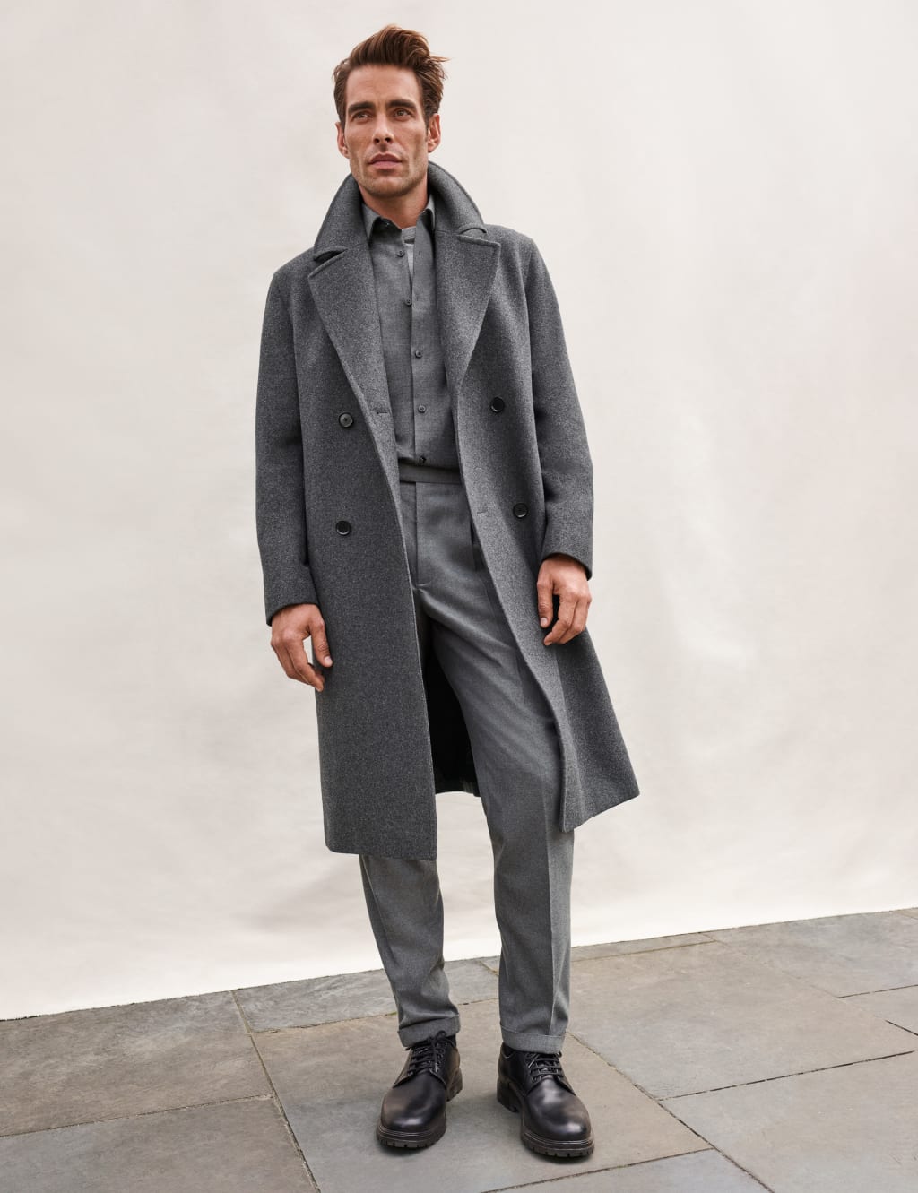 Tailored Fit Warm Handle Twill Trousers 1 of 8