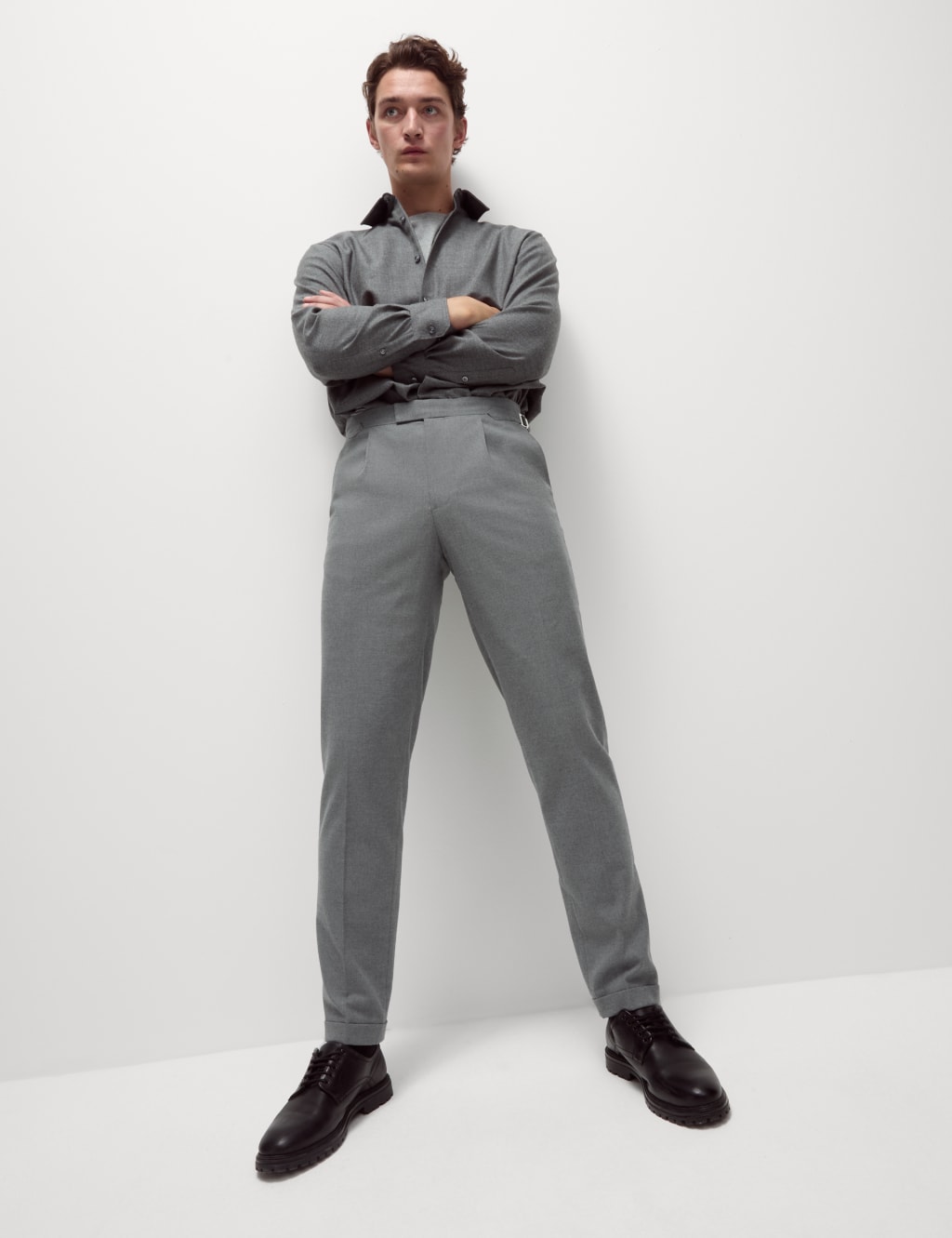 Tailored Fit Warm Handle Twill Trousers 8 of 8