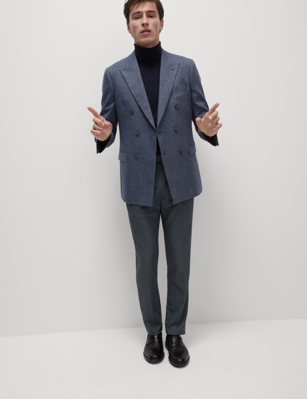 Tailored Fit Check Trousers 4 of 7