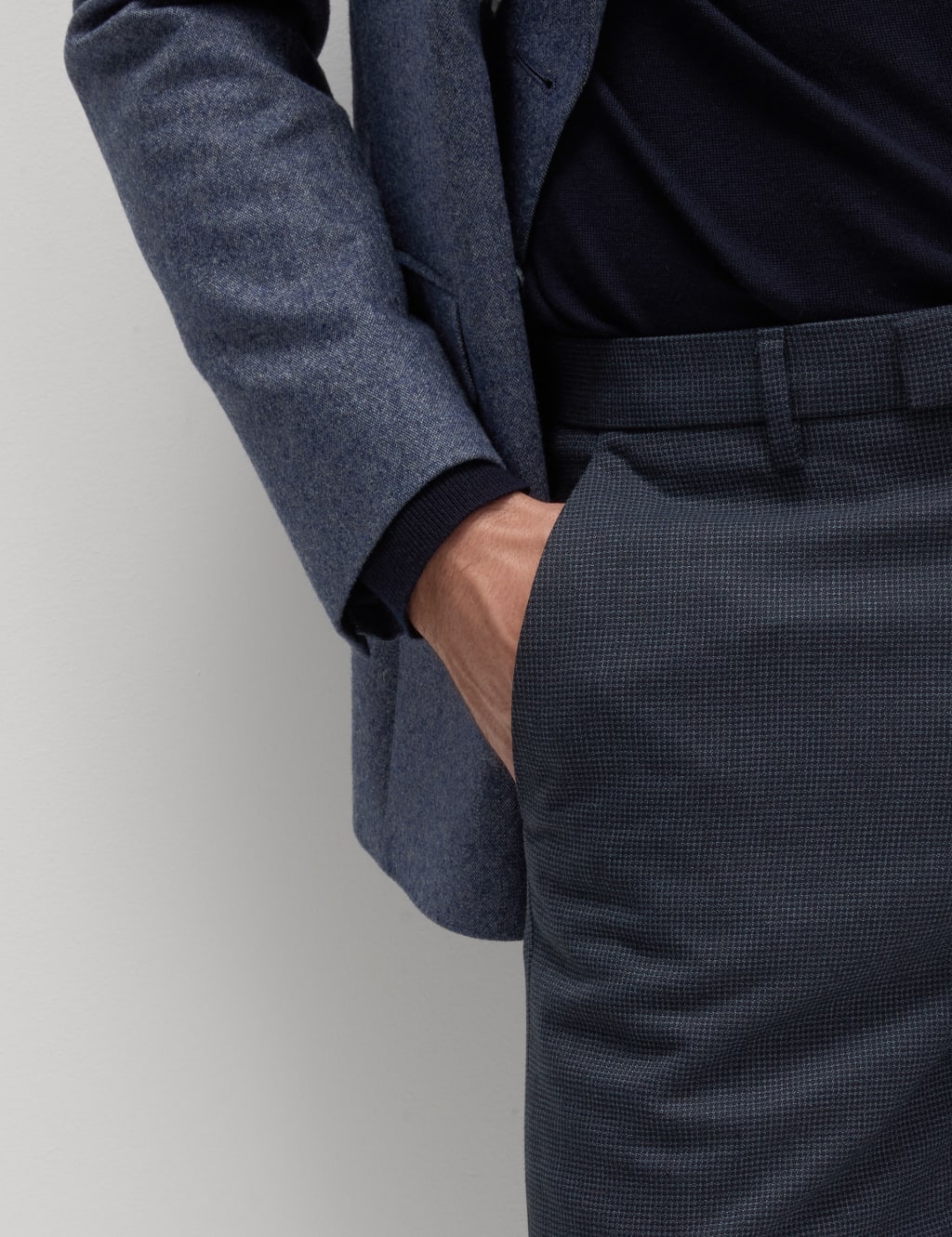 Tailored Fit Check Trousers 6 of 7
