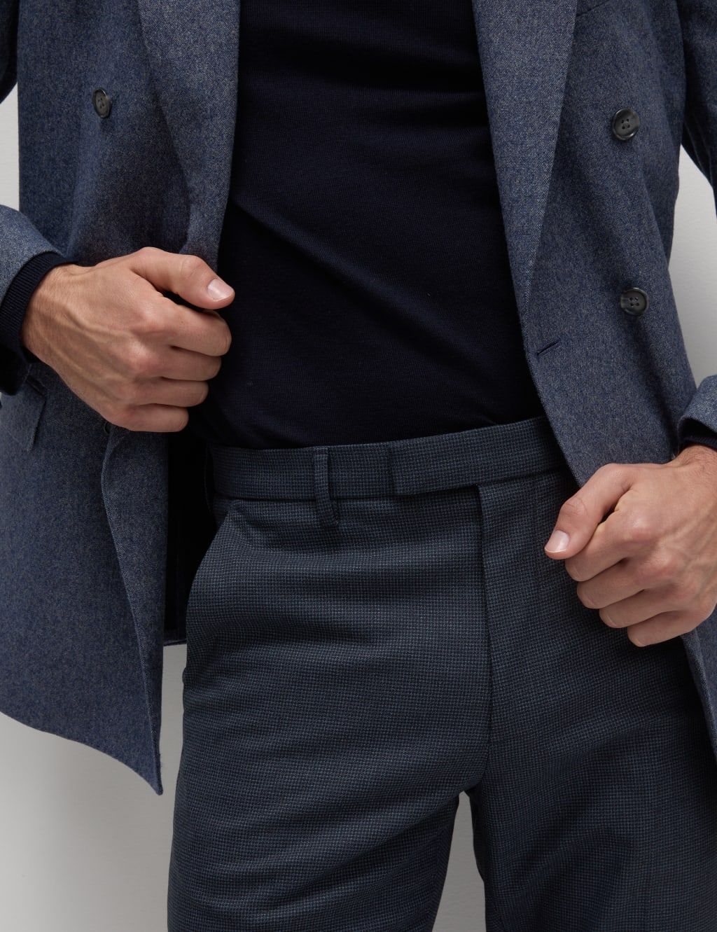 Tailored Fit Check Trousers 7 of 7