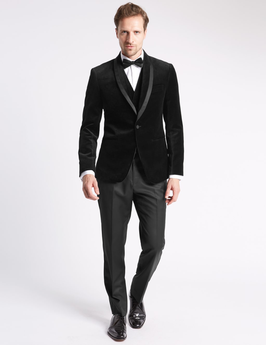 Tailored Fit Velvet Jacket 1 of 7