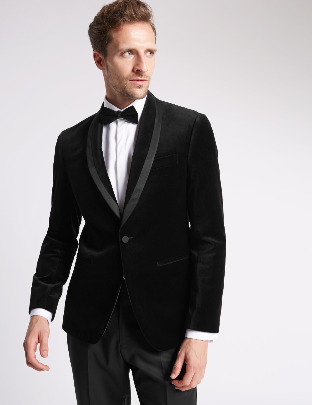 Tailored Fit Velvet Jacket 3 of 7