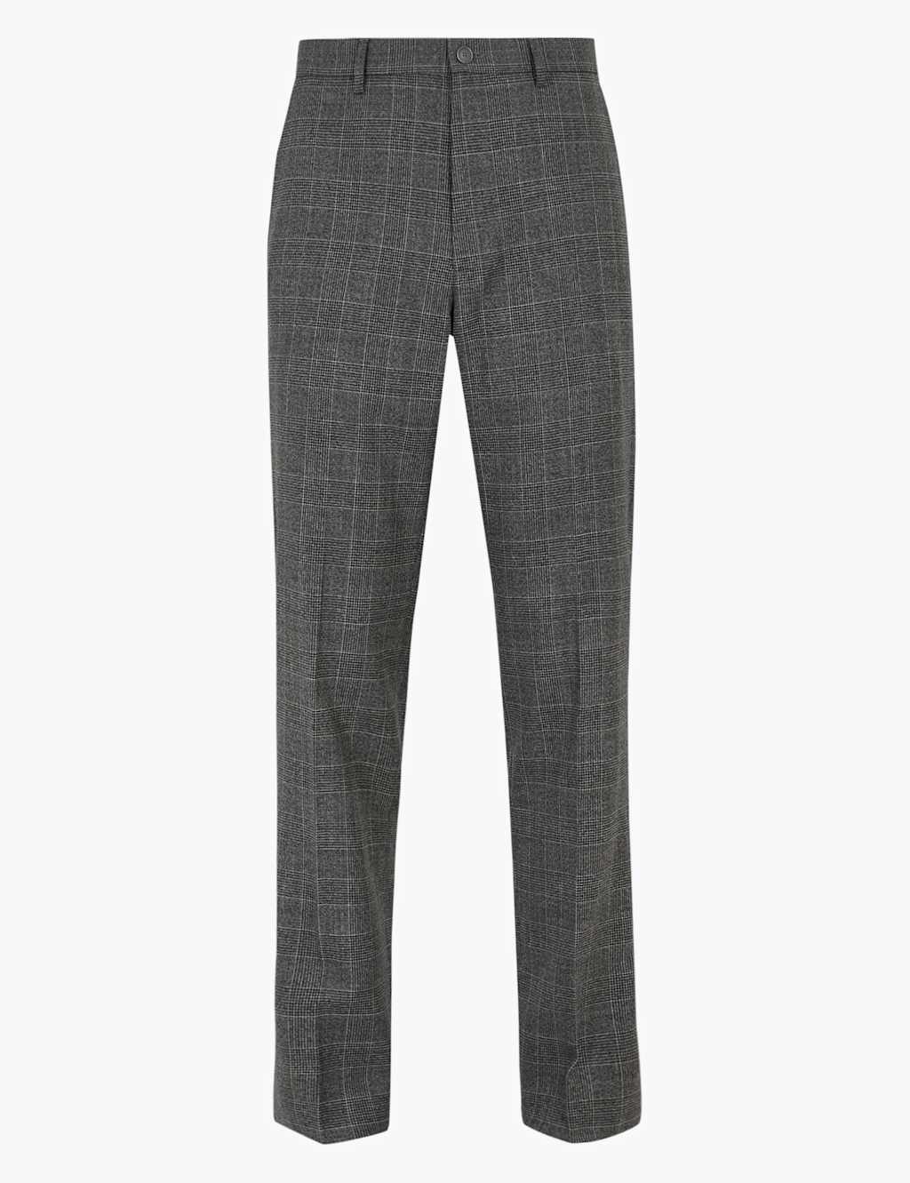 Regular Fit Wool Checked Trousers 1 of 1