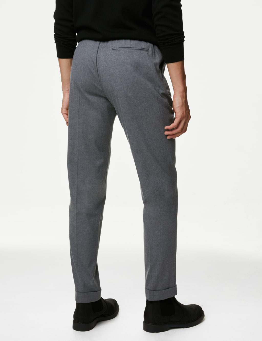 Single Pleat Brushed Stretch Trouser 5 of 9