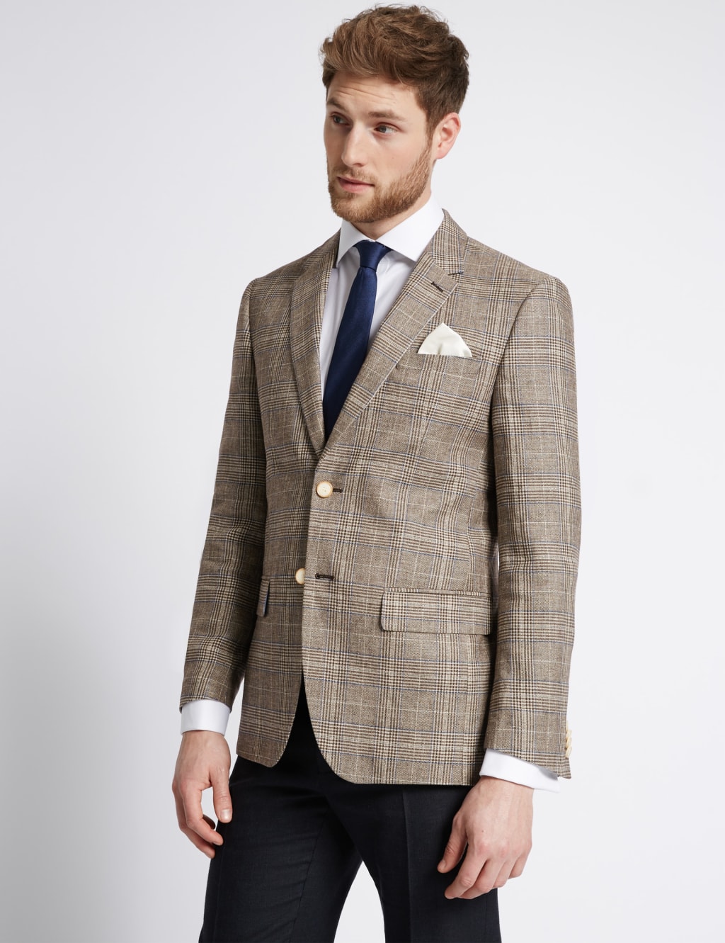 Checked Regular Fit Jacket 1 of 8