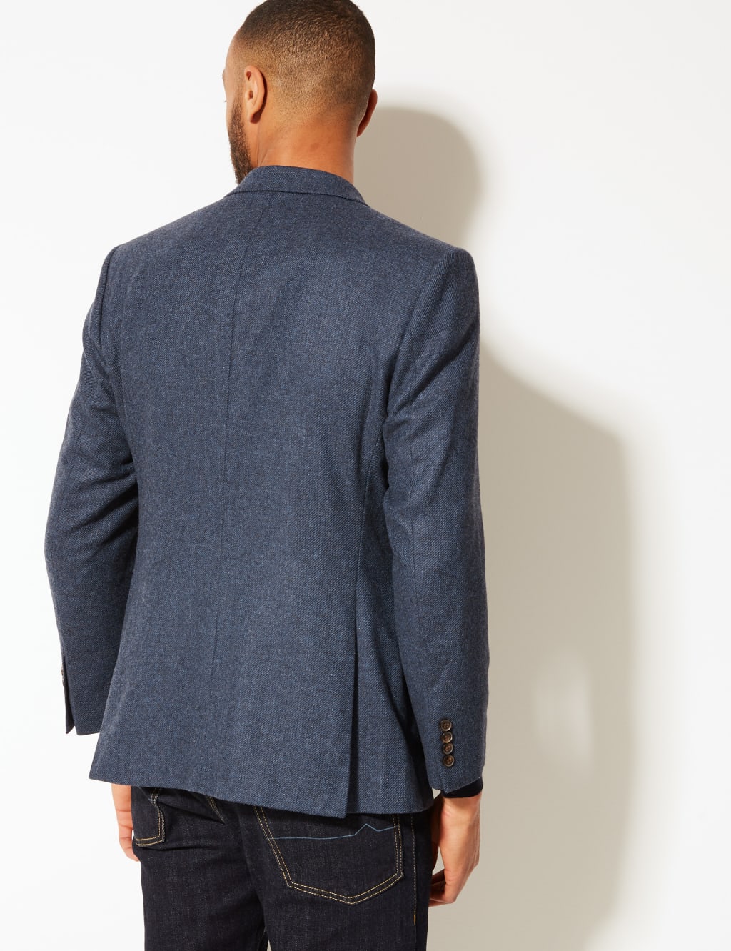 Pure Lambswool Textured Regular Fit Jacket 4 of 7