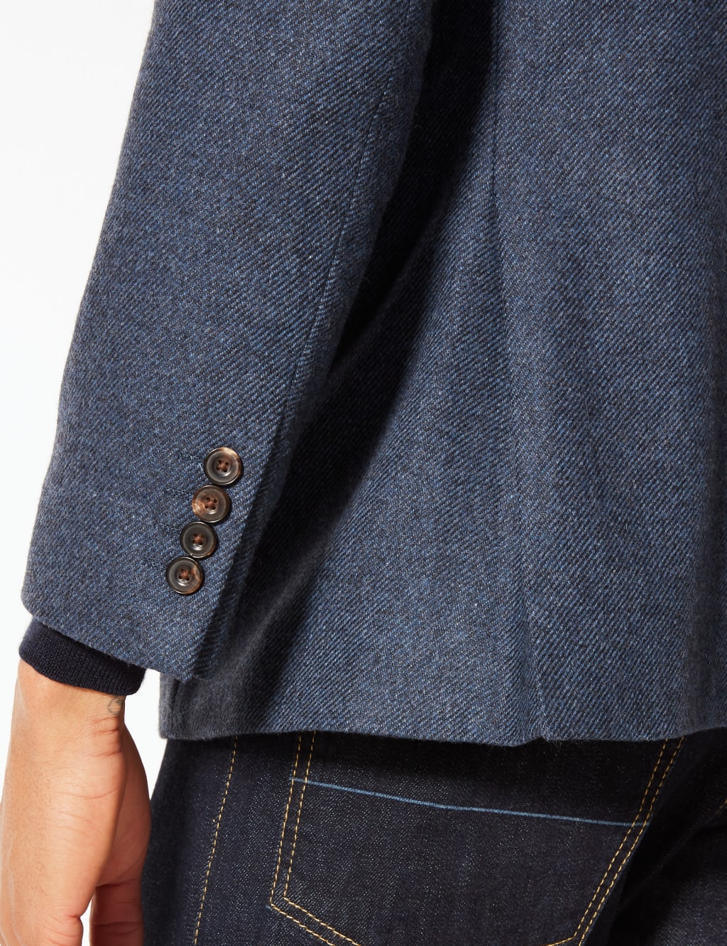 Pure Lambswool Textured Regular Fit Jacket 5 of 7