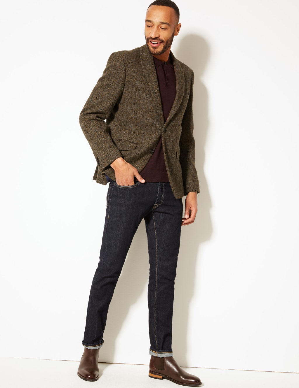 Marks and spencer harris tweed discount