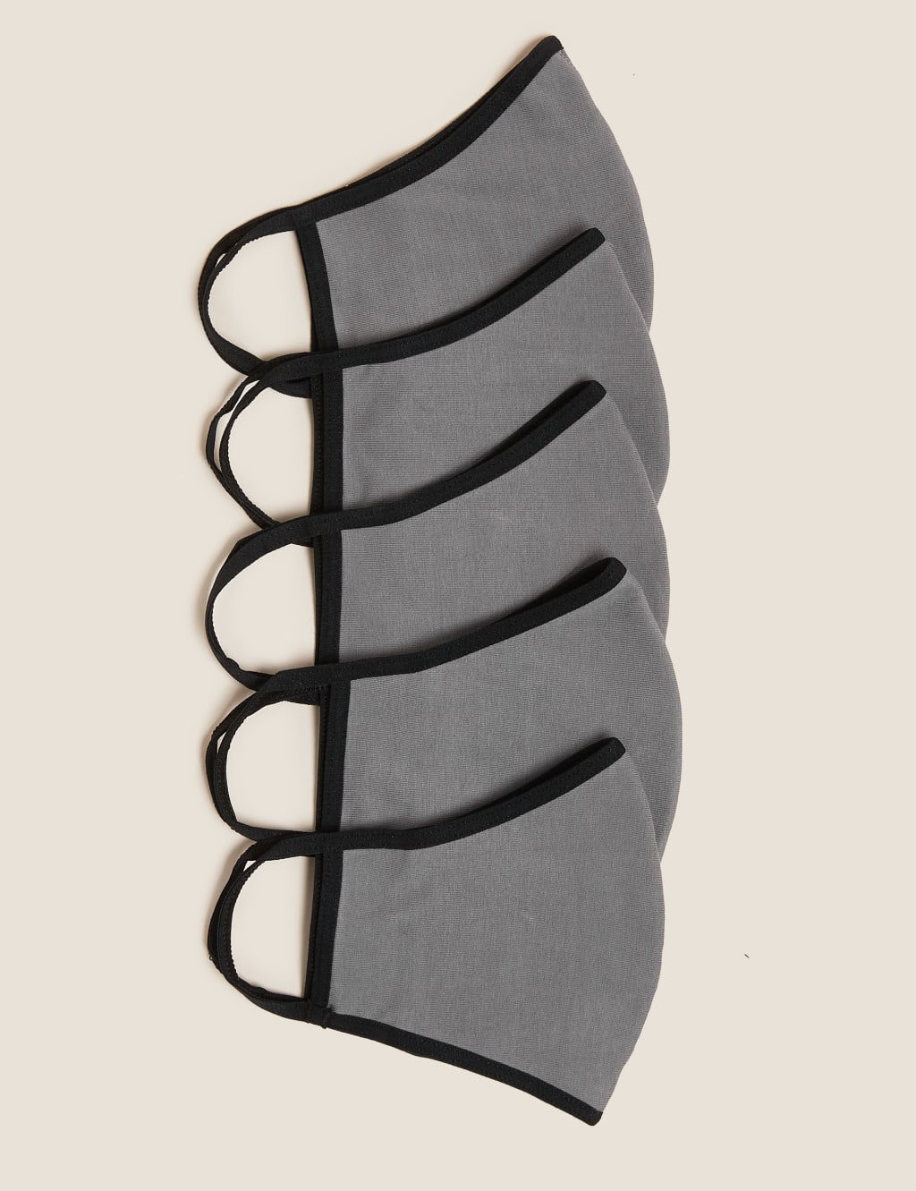 5 Pack Reusable Jersey 3-Ply Face Coverings 1 of 7