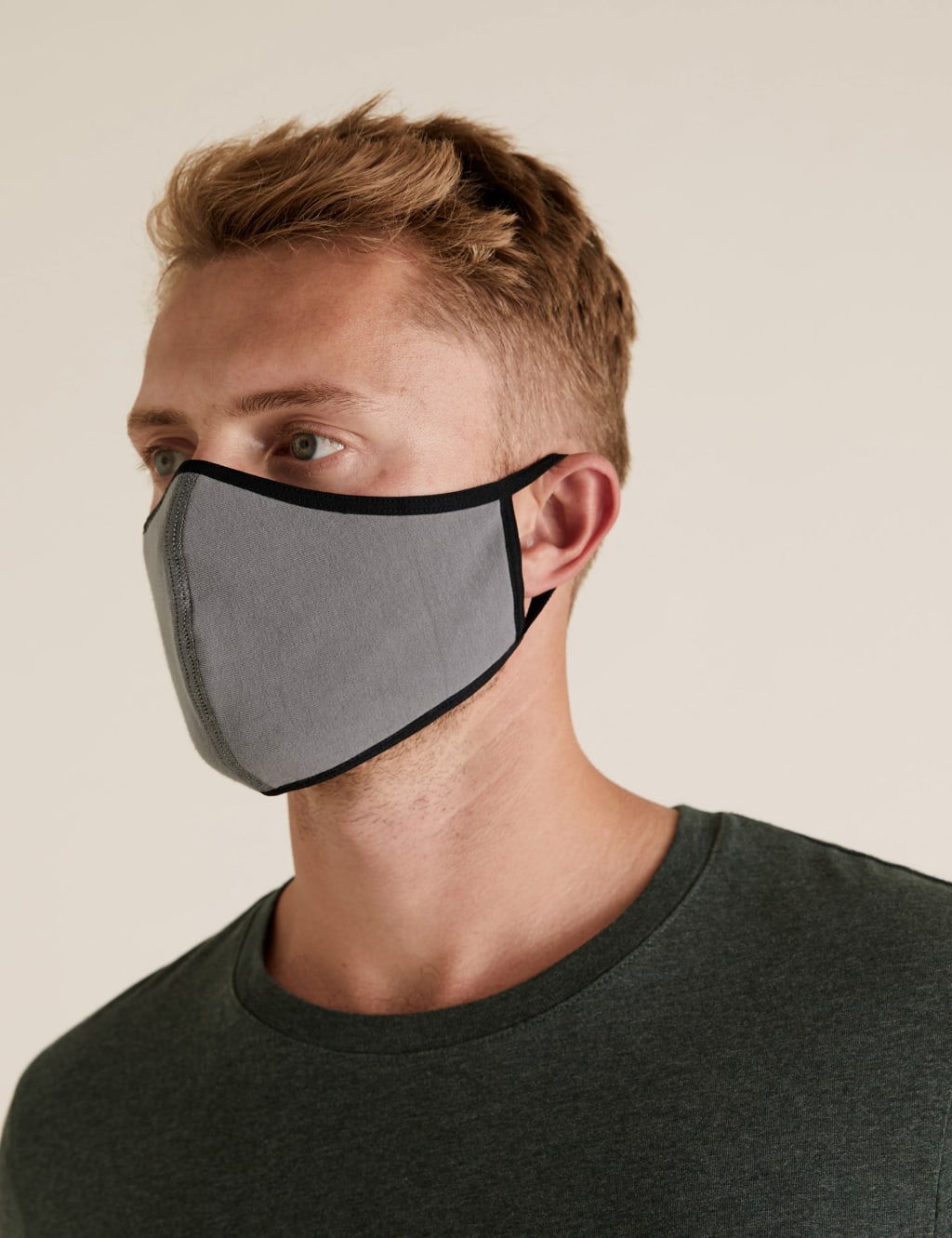 5 Pack Reusable Jersey 3-Ply Face Coverings 2 of 7