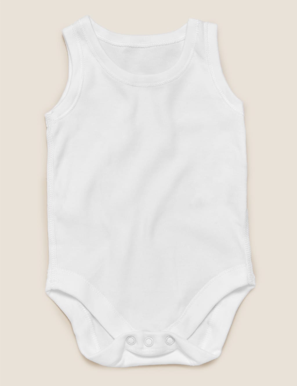 7pk Pure Cotton Sleeveless Bodysuits (5lbs-3 Yrs) 4 of 5