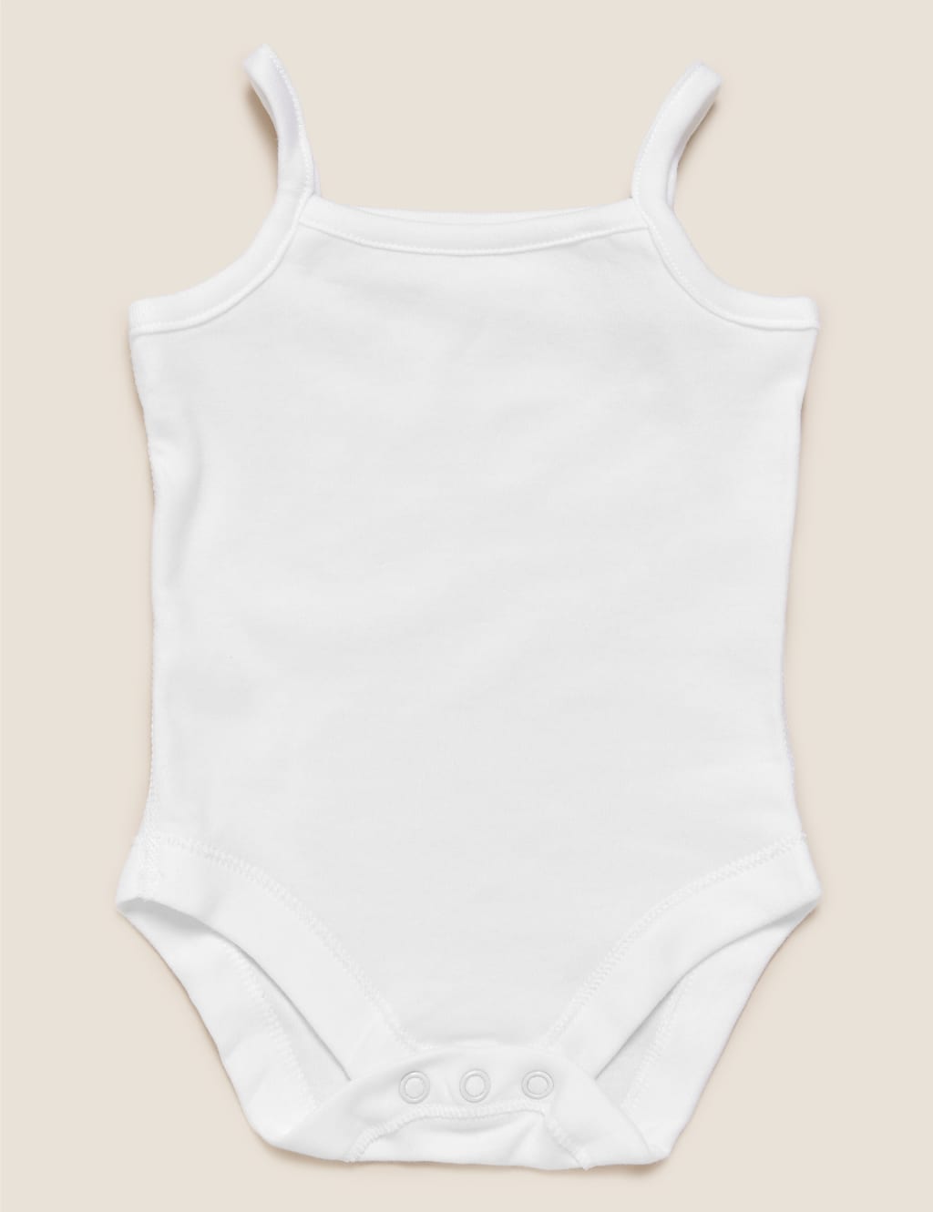 5pk Pure Cotton Strappy Bodysuits (6½lbs-3 Yrs) 4 of 9