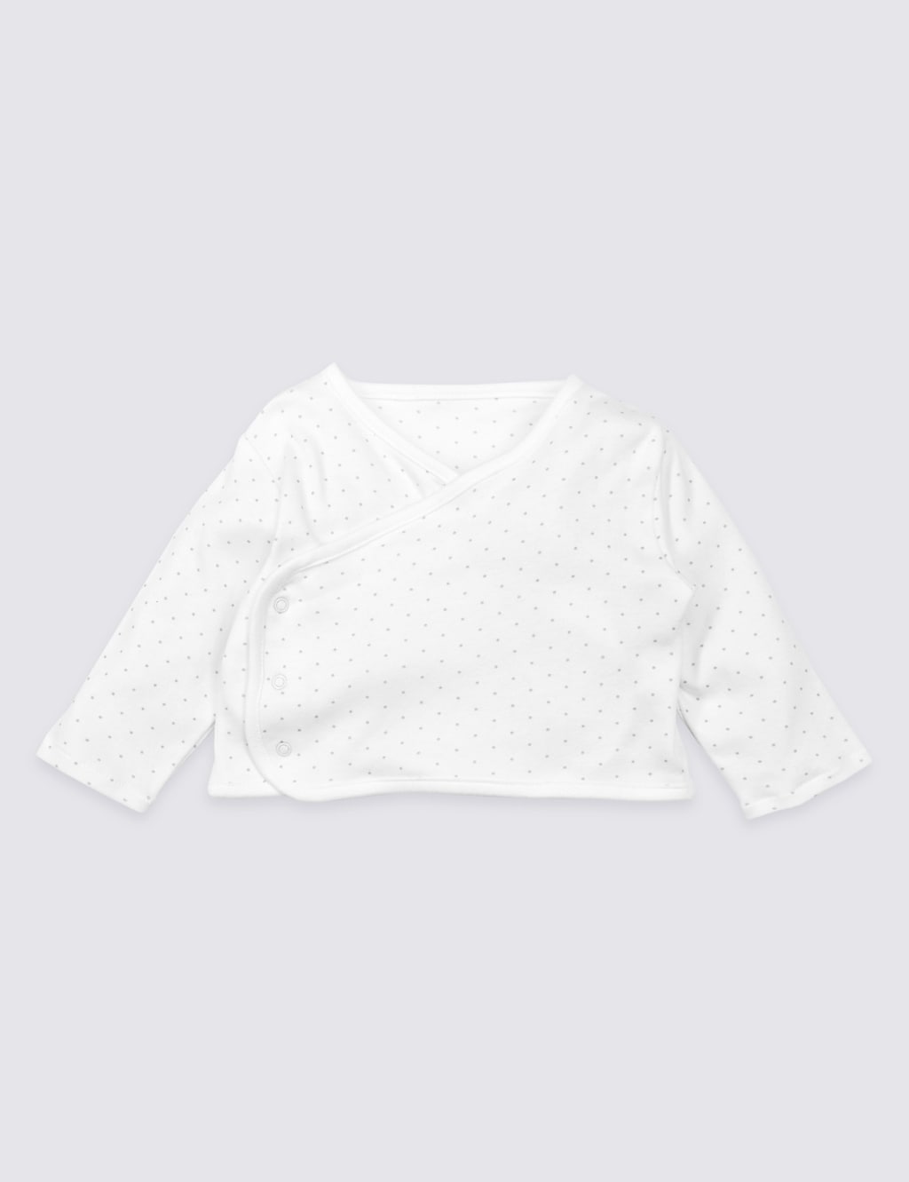 Organic Cotton Spotted Jersey Cover-Up Top 1 of 3