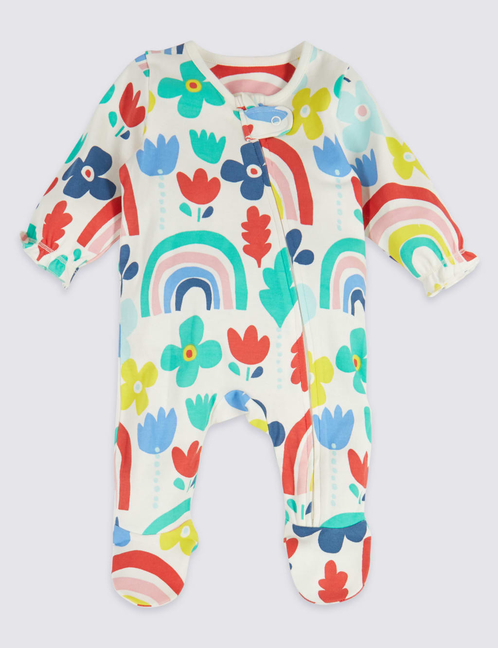 2 Pack Pure Cotton Sleepsuits 3 of 6