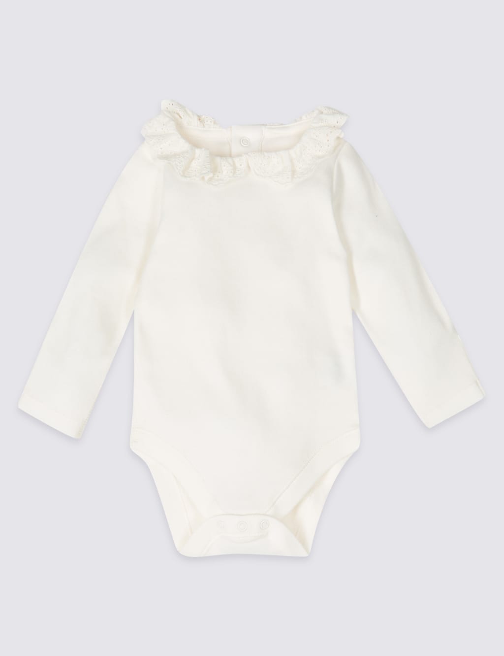 2 Pack Pure Cotton Bodysuits (6½lbs-12 Mths) 2 of 5