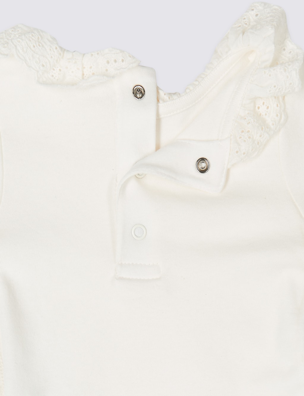 2 Pack Pure Cotton Bodysuits (6½lbs-12 Mths) 5 of 5