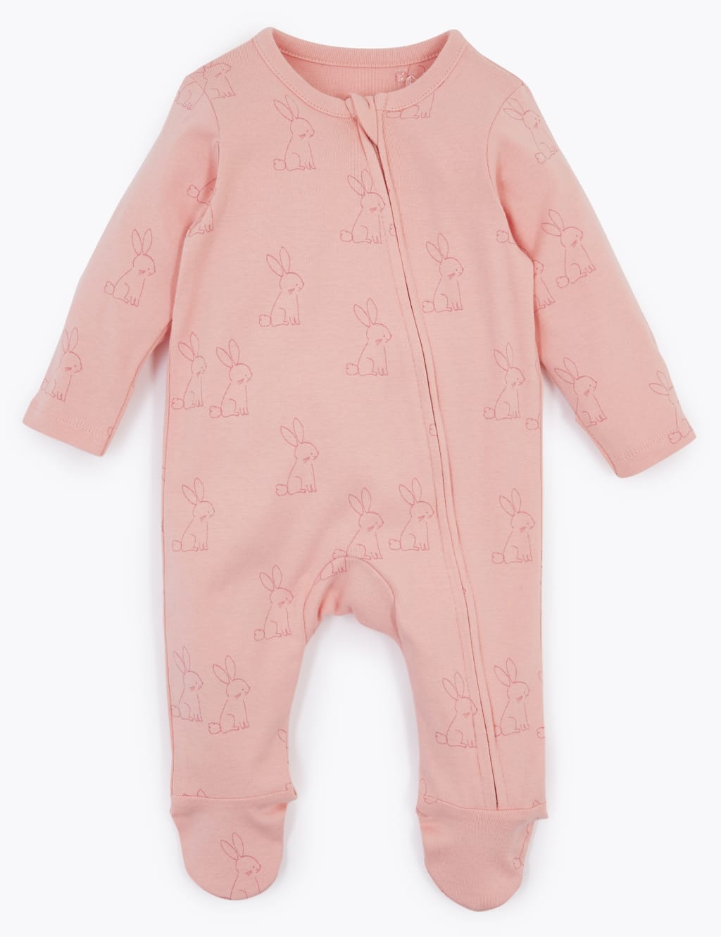2 Pack Cotton Patterned Sleepsuits (7lbs-12 Mths) 2 of 7