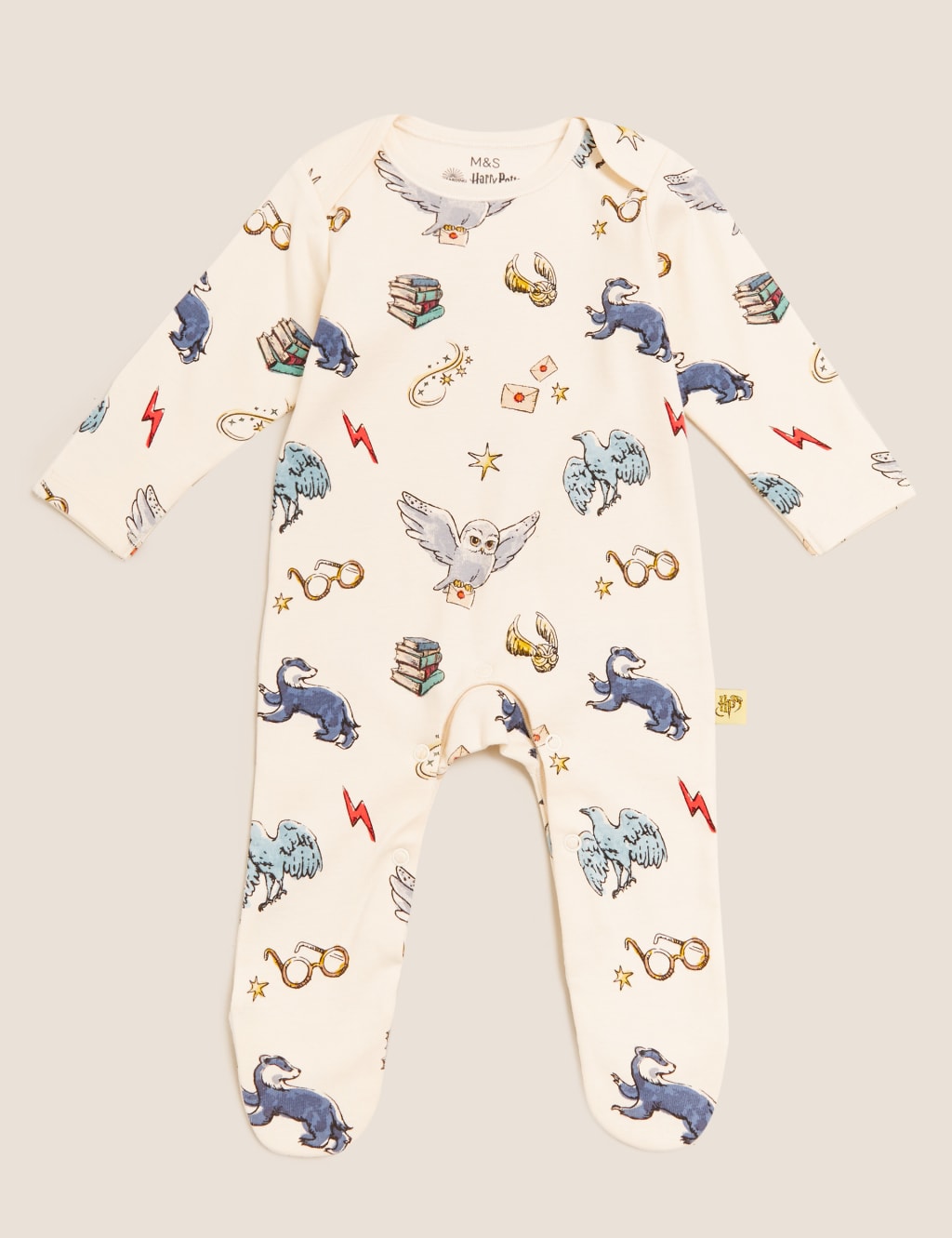 Harry Potter™ 2pk Pure Cotton Sleepsuits (7lbs-3 Yrs) 2 of 8