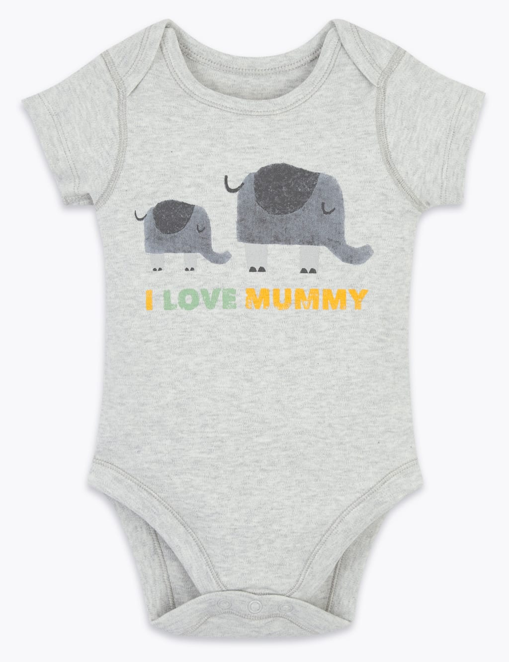 Pure Cotton I Love Mummy Bodysuit (7lbs-12 Mths) 1 of 3