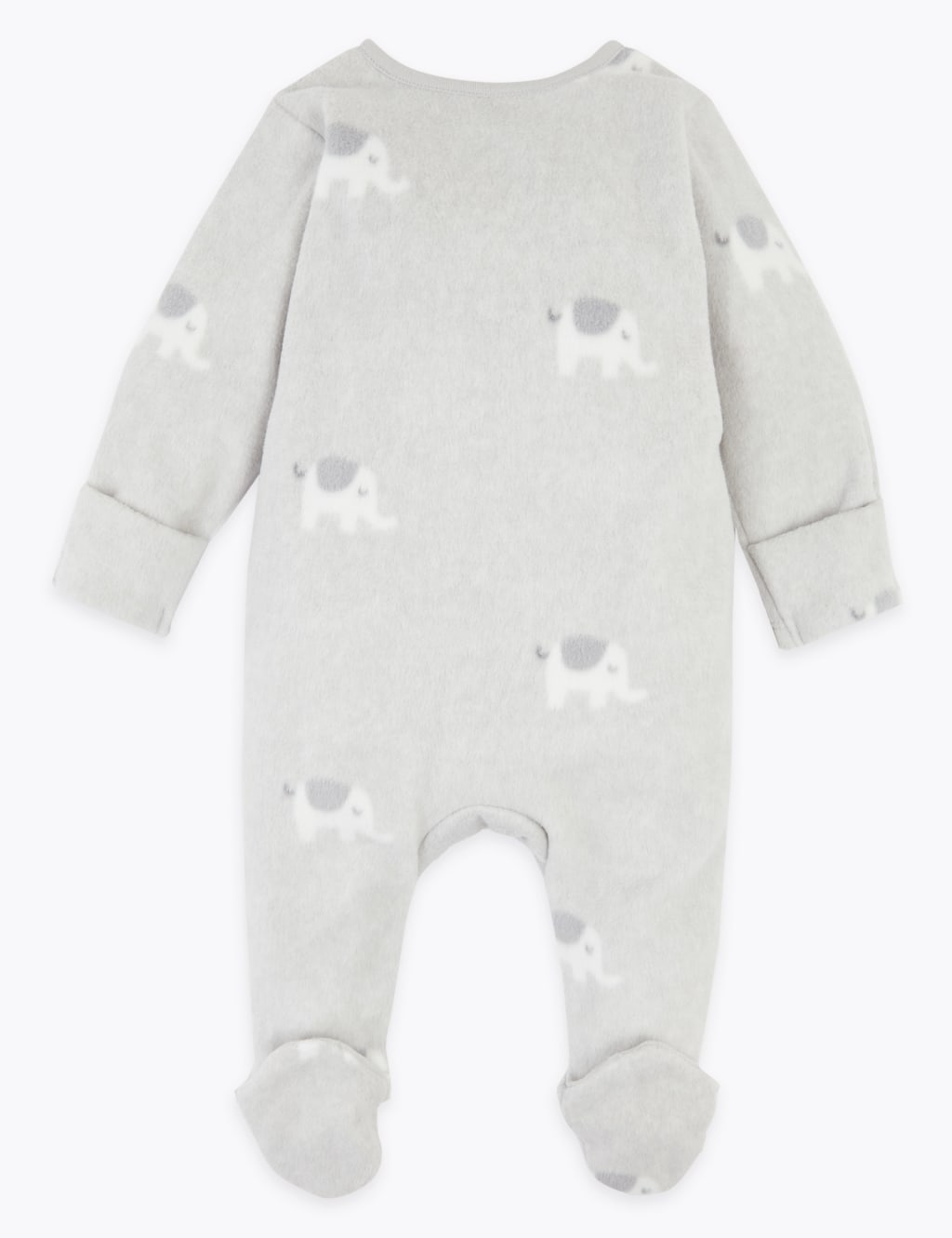 Fleece Elephant Print Sleepsuit (7lbs-12 Mths) 2 of 5