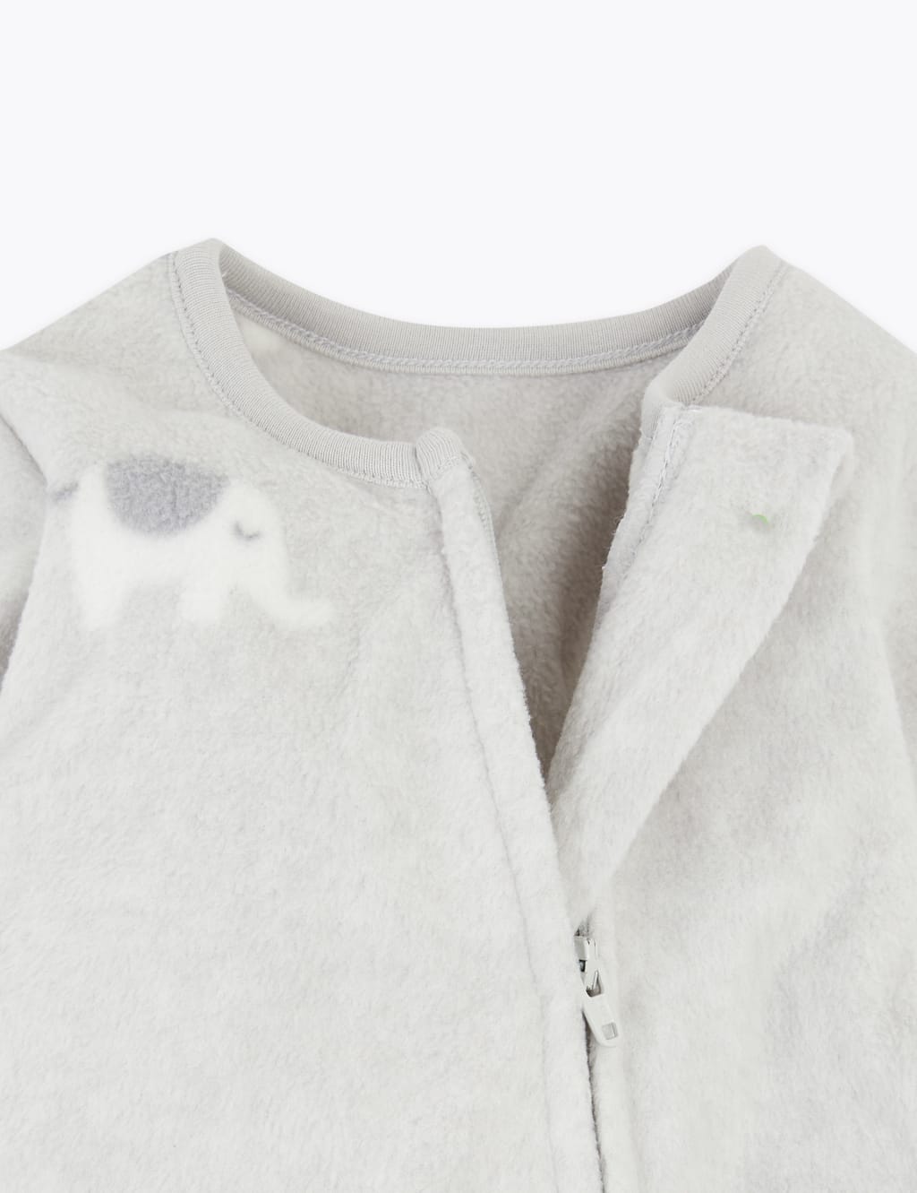 Fleece Elephant Print Sleepsuit (7lbs-12 Mths) 5 of 5