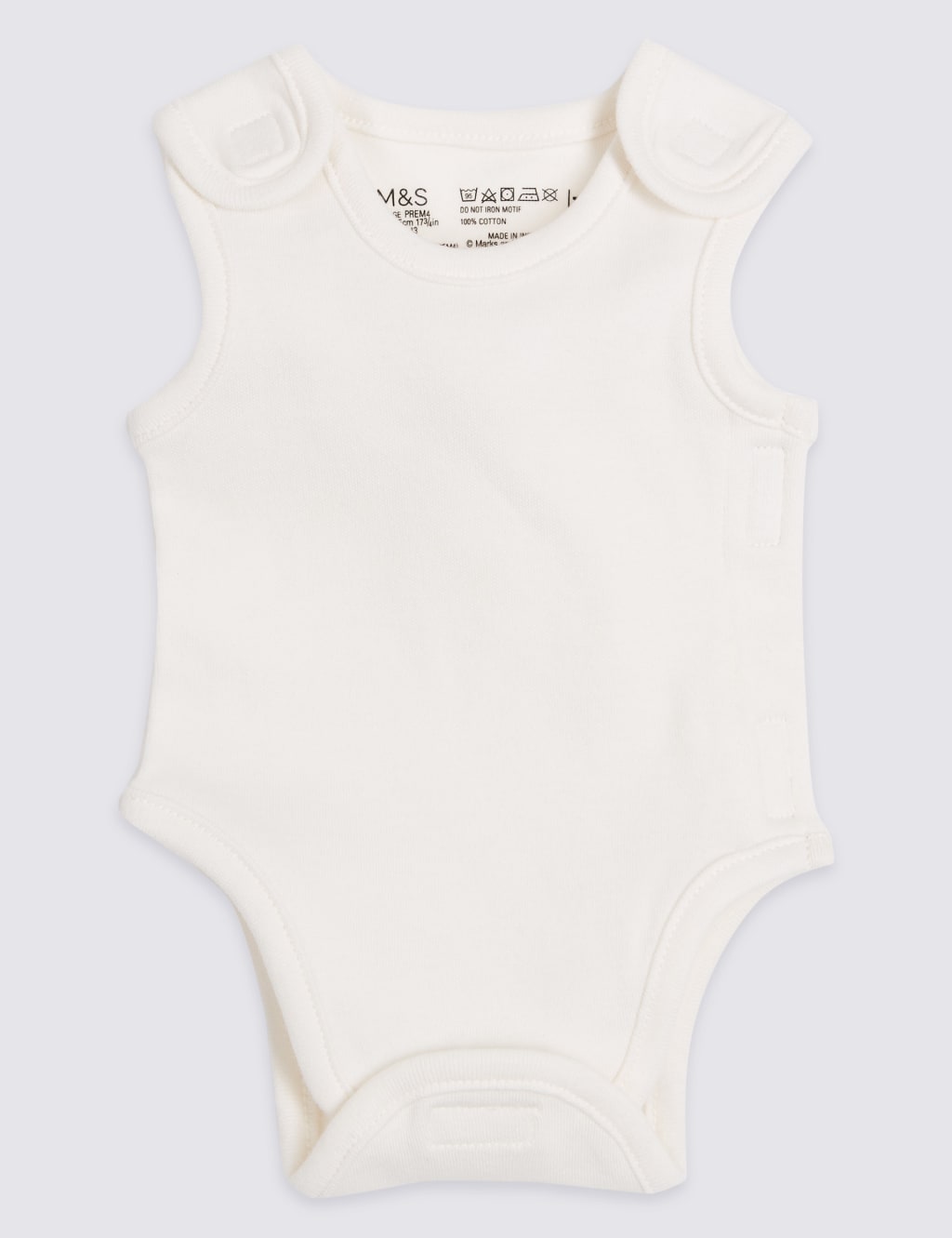 Adaptive 3 Pack Premature Pure Cotton Bodysuits 4 of 7