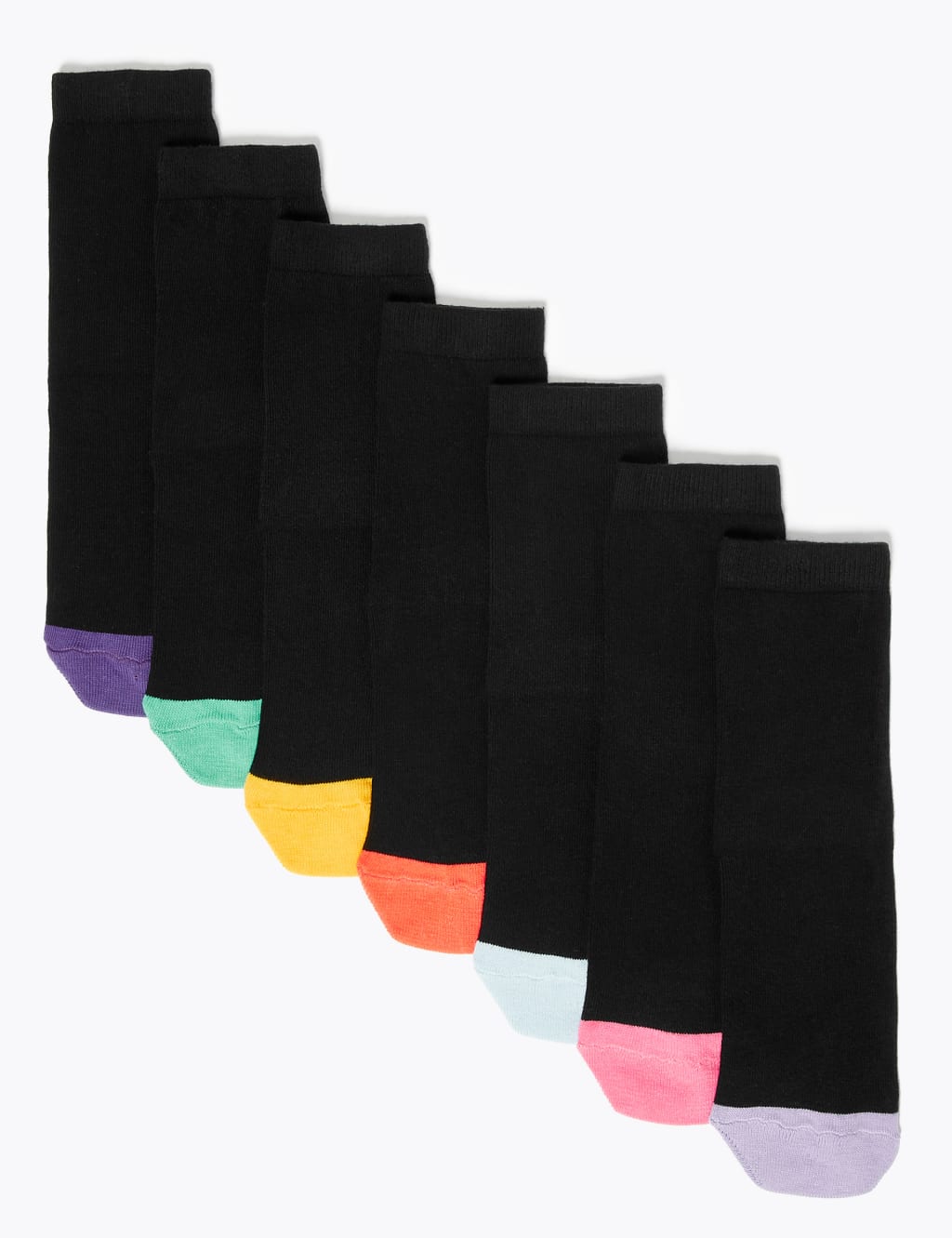 7pk Cotton Days of the Week Socks 2 of 2