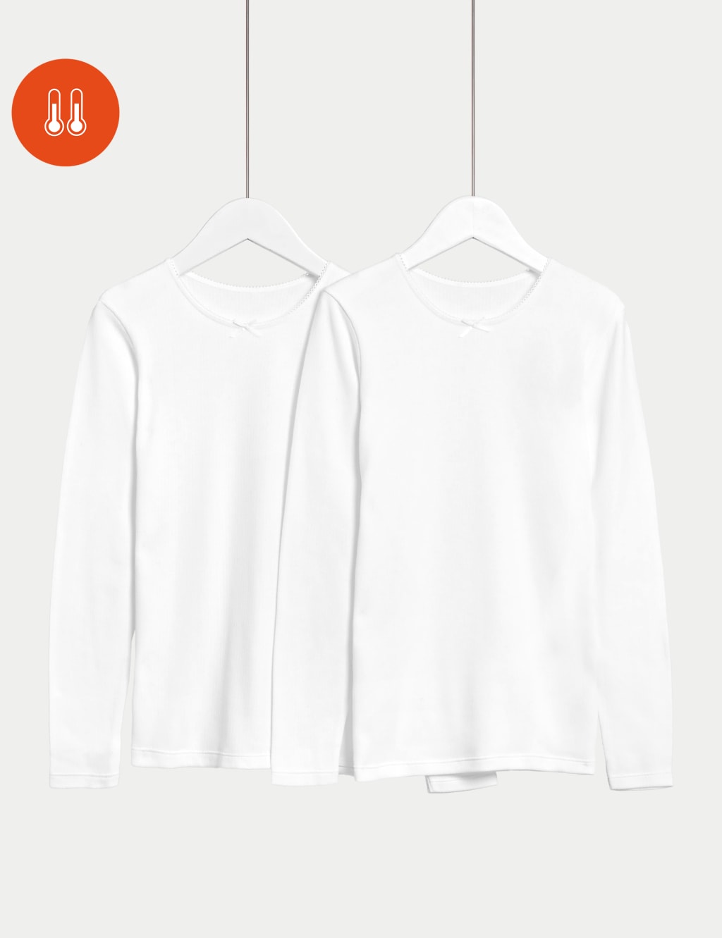 2pk Heatgen Thermal Long Sleeve Vests 2 14 Yrs