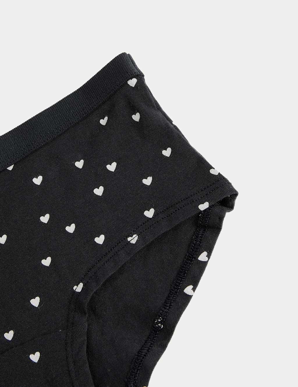 7pk Cotton Rich Heart Print Shorts (5-16 Yrs) 2 of 2