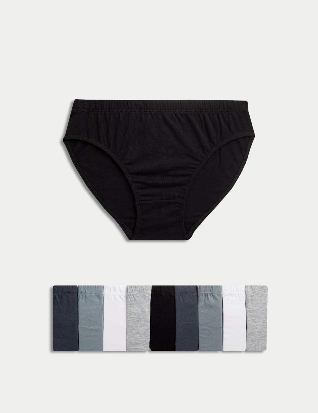 10pk Pure Cotton Briefs (2-14 Yrs) 1 of 1