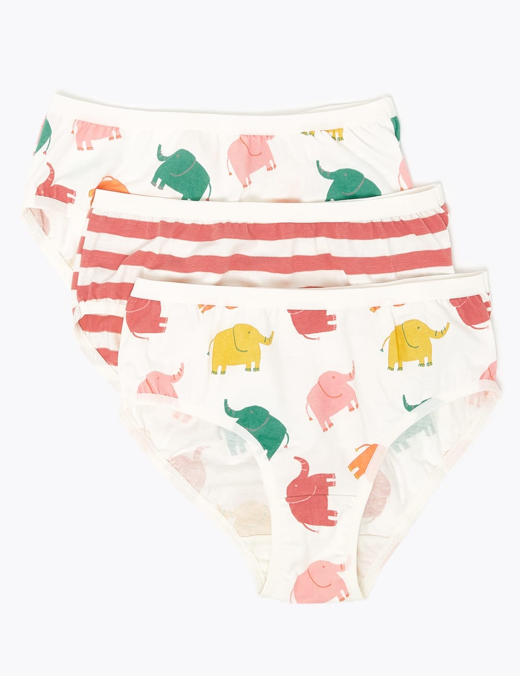 7 Pack Cotton Rich Elephant Knickers (2-16 Yrs) 2 of 2