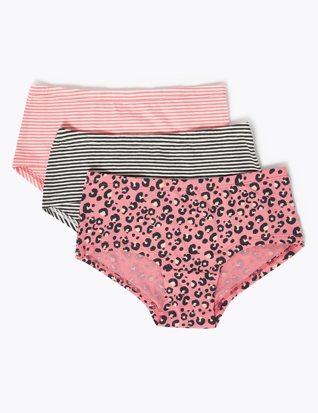 7pk Cotton with Stretch Animal Print Shorts (2-16 Yrs) 2 of 2