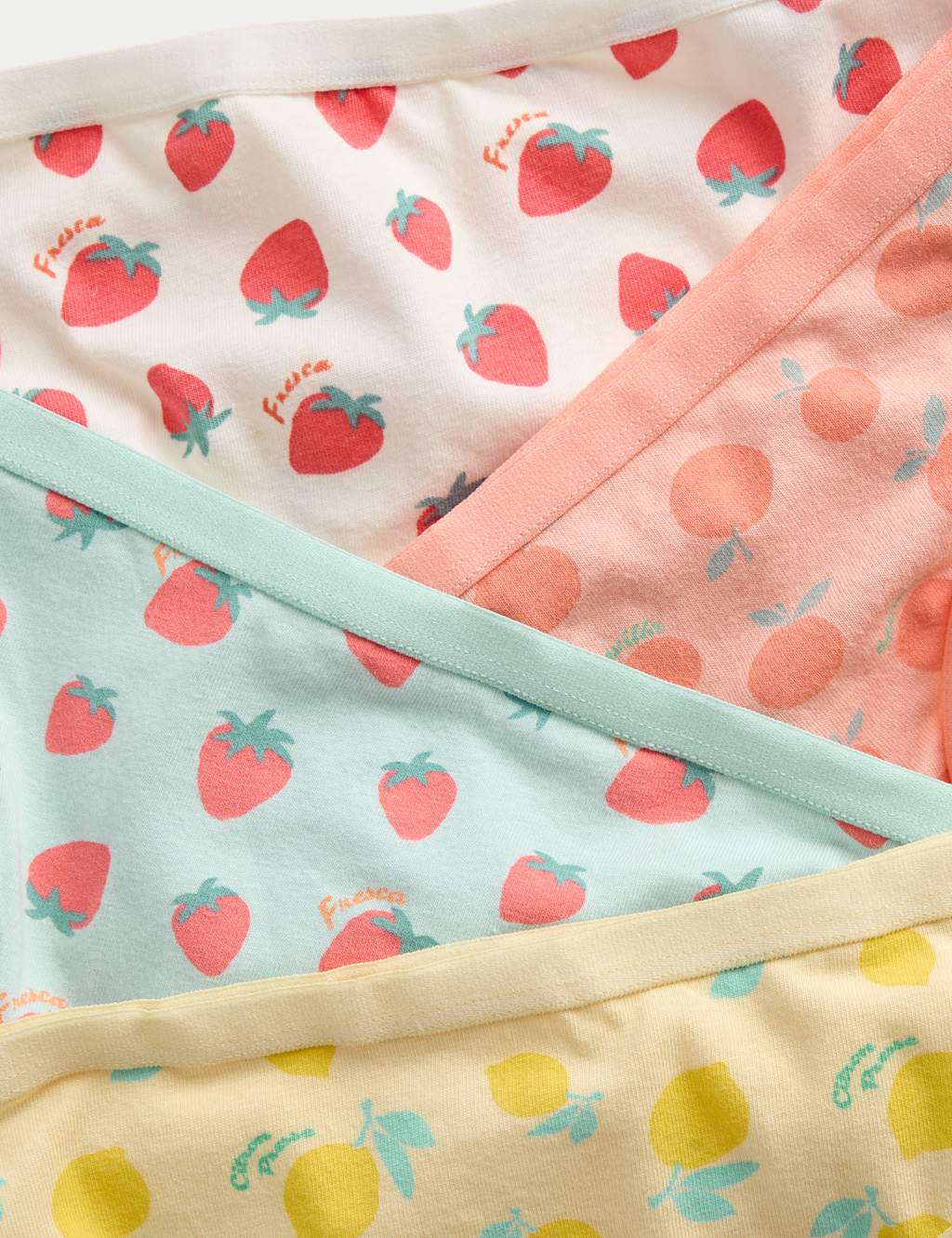 7pk Cotton Rich Fruit Print Knickers (2-12 Yrs) 2 of 2