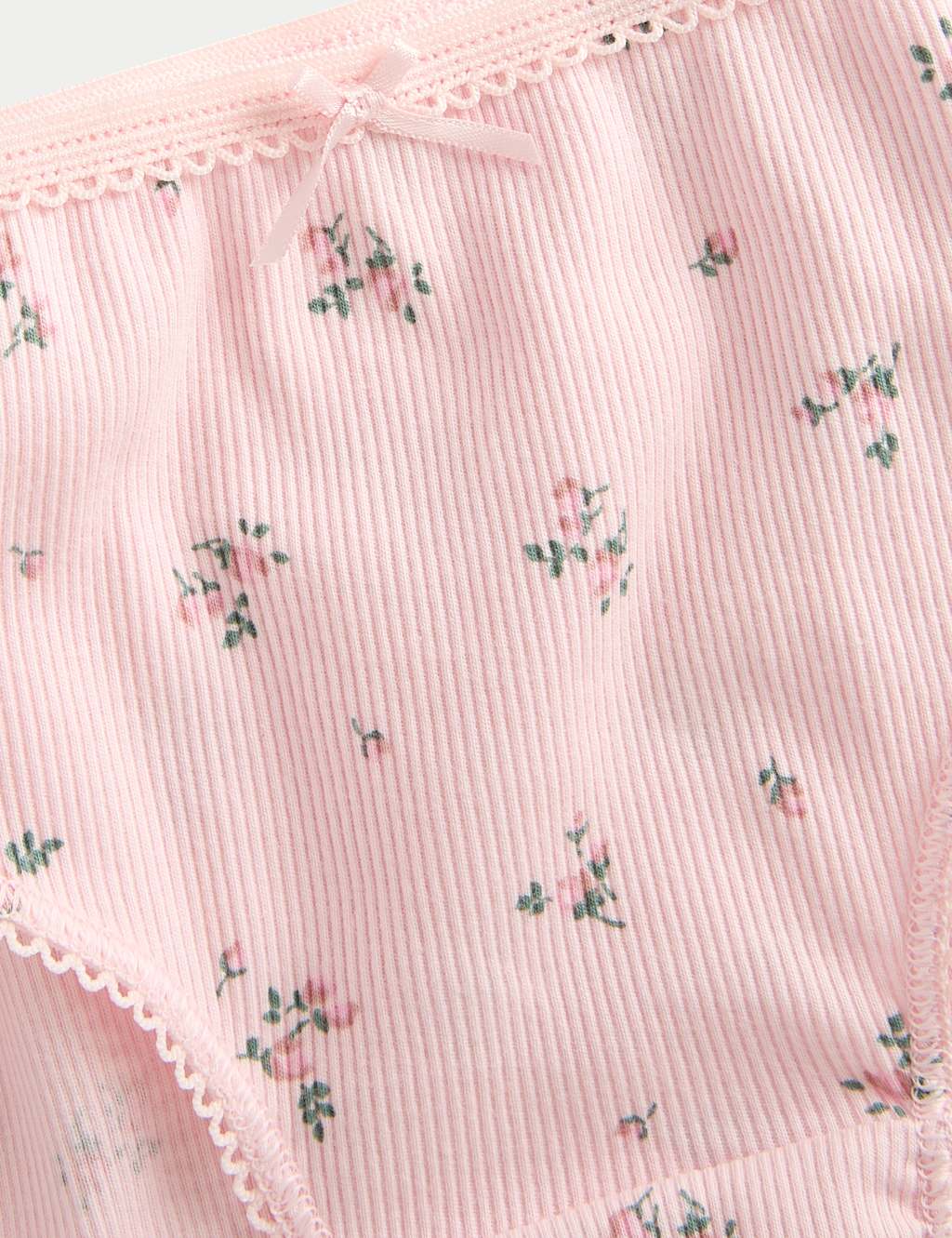 7pk Cotton with Stretch Floral Knickers (2-12 Yrs) 2 of 2