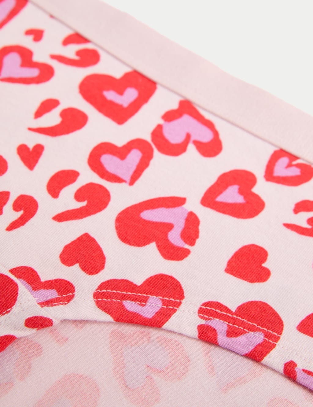 7pk Leopard Print & Heart Shorts (5-16 Yrs) 2 of 2