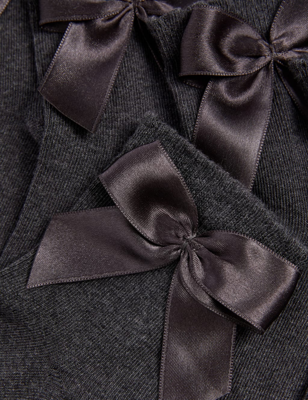 5pk Cotton Rich Ankle Bow Socks (6 Small-7 Large) 2 of 2