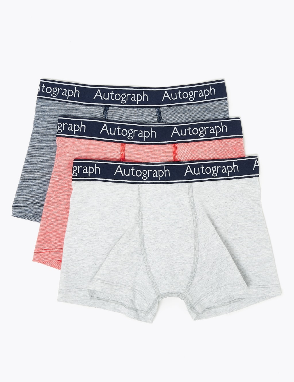 3 Pack Cotton with Lycra® Trunks (6-16 Yrs) 2 of 2