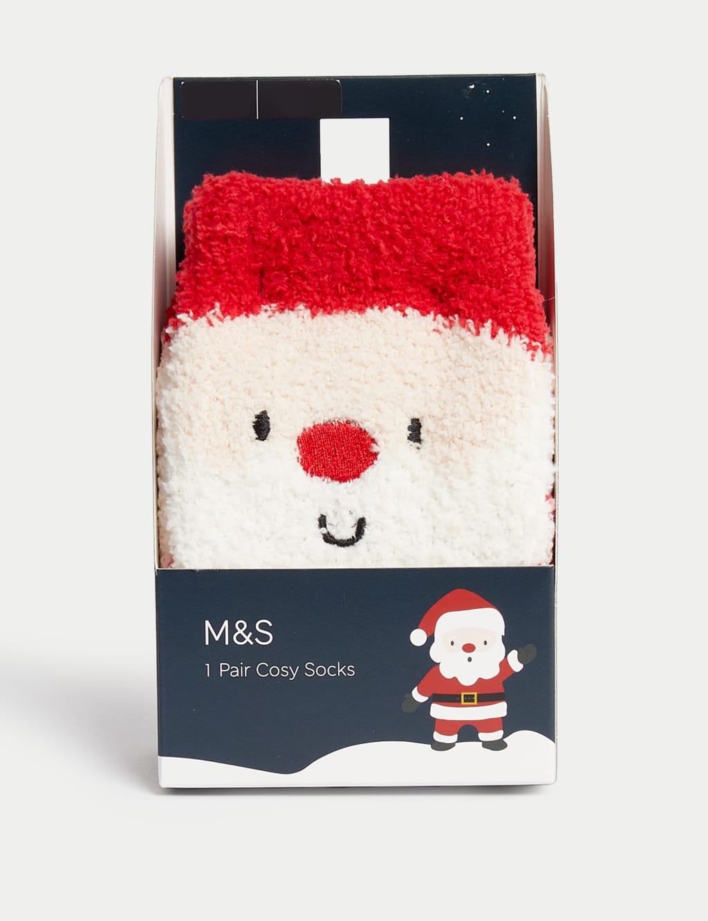 Cosy Christmas Santa Slipper Socks