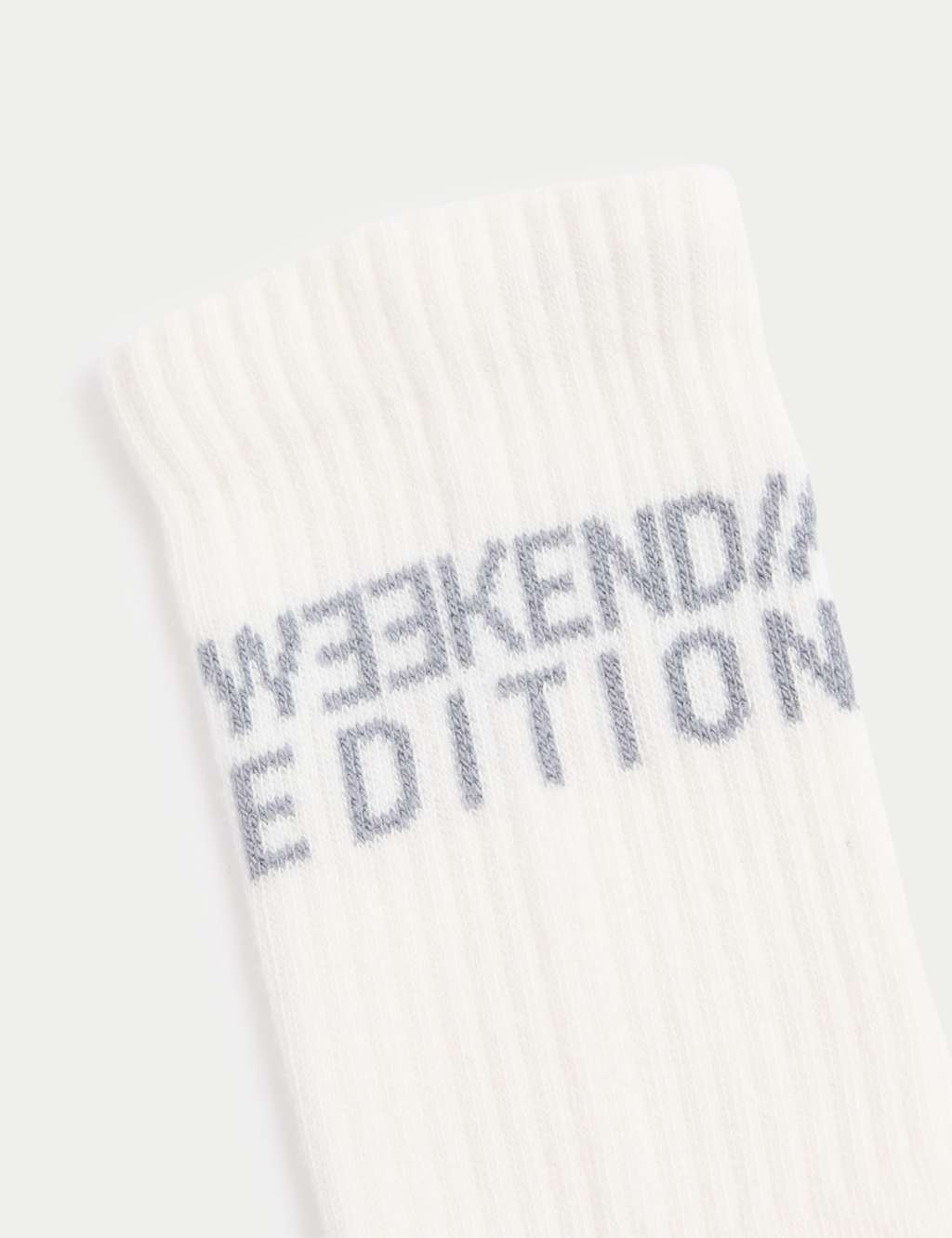 5pk Cotton Rich Ribbed Sports Socks (6 Small - 7 Large) 2 of 2