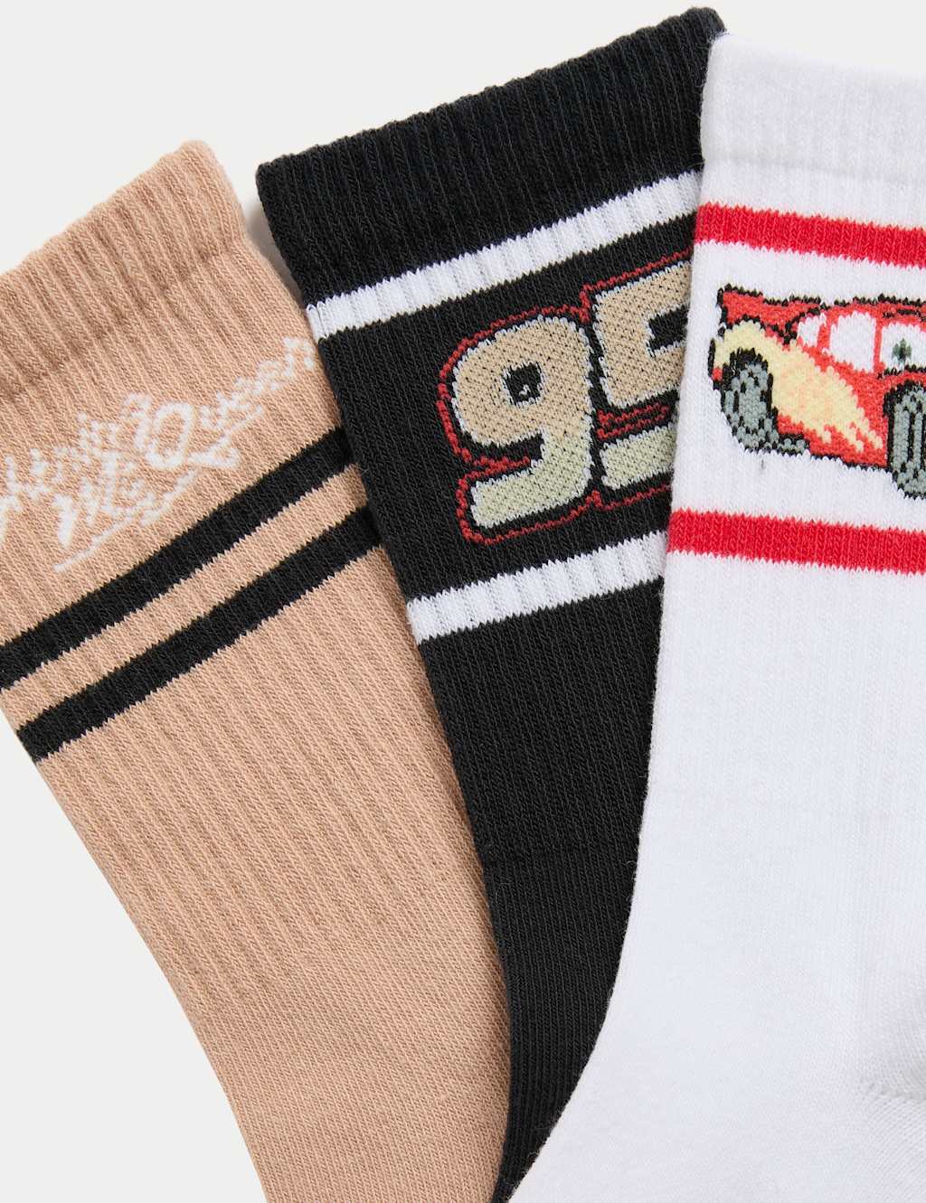 3pk Cotton Rich Pixar™ Cars Socks (6 Small-7 Large) 2 of 2