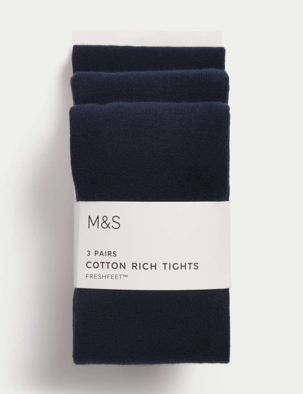 3pk Cotton School Tights (2-16 Yrs) 1 of 2
